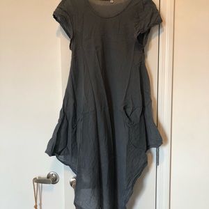 SM Charcoal blue/grey Linen shirt/dress